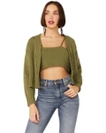 Callahan Women's Olive Cable Lu Cardigan And Tank Set 92112-SAGE X-large. Fixed Price $80.68.