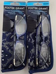 Foster Grant Isa Navy Women's Reading Glasses +2.00 ( 2PC ). Fixed Price $31.95.