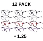 Eyekepper 12 Pack Blue Light Reading Glasses Cat Women +1.25 UV400 Anti. Fixed Price $28.97.