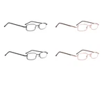Reading Glasses Mens Slim Metal Rectangular Spring Hinge +1.00 Gold Lot Of 12. Fixed Price $19.99.