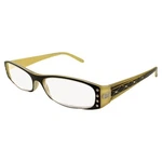Women's High Power Reading Glasses Beige And Black Frame +4.00 Mag With Case. Fixed Price $11.99.