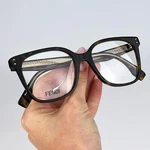 Fendi Women Authentic Eyeglasses Dark Havana Demo Square FE50004I 052 Brand New. Fixed Price $162.47.
