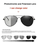 Transition Aviator Polarized Men's Sunglasses Photochromic Metal Frame Eyewear. Fixed Price $12.99.