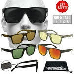 Motorcycle Big Tall Men Z87 Safety Sunglass Xl Wide Large Frame Protective Work. Fixed Price $22.99.