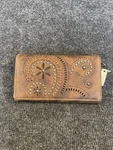 Nwt Montana Embroidered Western Wallet Turquoise Trim Bling Wristlet Clutch. Fixed Price $33.25.
