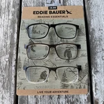 Eddie Bauer Designer Reading Glasses 3 Pk Card Readers +2.00 Awesome Quality. Fixed Price $29.99.