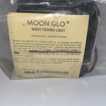 Moon Glo Night Fishing Light 12V Battery Powered Suction Cups Black Silver. Fixed Price $15.00.