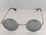 Sunglasses Round Polarized UV400 Protection Azorb Silver Frame Lens New. Fixed Price $7.94.