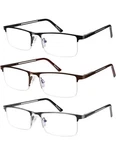 Bxgxlelin Men Reading Glasses Blue Light Readers 3 Pack +4.0 Strength. Fixed Price $18.00.