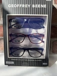 Geoffrey Beene 3 Pack Gift Men's Reading Glasses Gloss Black & Tortoise +1.50. Fixed Price $28.45.