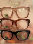 Nicole Miller Premium 3 Pack Square Readers +2.00 New. Fixed Price $33.00.