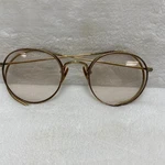 Vtg Round Gold Wire Rim Eyeglasses W/ Case Dr Phillips San Angelo Tx. Fixed Price $79.95.