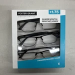 Design Optic By Fostergrant Full Metal Rim Reading Glasses +1.75 1504994. Fixed Price $12.99.