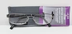 Foster Grant Rubber Temples Steel/blk Reading Glasses Manning 53/18-140 PD58.5MM. Fixed Price $13.99.