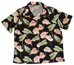 Paradise Found Women's Anthurium Garden Aloha Shirt. Fixed Price $58.99.