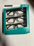 3 Pack Foster Grant Classic Reading Glasses +2.00, Uva-uvb Lens Protection Nob. Fixed Price $14.00.