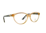 Mackenzie-childs Courtly Check Rose Gold Leno Readers Glasses X 1.5 New Pouch. Fixed Price $70.00.