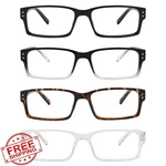 Wenlcck Rectangle Reading Glasses Women Spring Hinge Clear Lens. Fixed Price $27.99.
