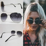 Pilot Sunglasses Women's Vintage Shades Retro Silver Frame Eyewear Unisex. Fixed Price $7.27.