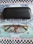 Mackenzie-childs Rose Gold Leno Readers With Courtly Check. Fixed Price $48.00.