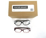 Foster Grant +1.50 Fashion Reading Glasses Lot Of 2, Uva-uvb Lens Protection. Fixed Price $22.00.