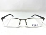 Polo Ralph Lauren 1150 9278 53-18-145 Pewter Half Rim Eyeglasses Frame XY19. Fixed Price $88.00.