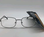 Foster Grant Simply Specs Jacobson +1.25 Gun Gray Reading Glasses Readers. Fixed Price $11.00.