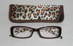 Lara Brn Reader Glasses Animal/cheetah Print +2.50 W/case. Fixed Price $8.00.