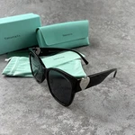 New In Box - Tiffany Black Square Sunglasses Elegant Women's Shades. Fixed Price $27.89.