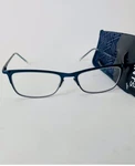 Foster Grant Blue Reading Glasses Leighton Navy Readers With Free Soft Case. Fixed Price $14.99.