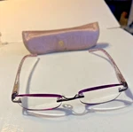 Foster Grant Magnivision Daniella Purple Reading Glasses Rimless +2.50 W Case. Fixed Price $11.27.