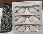 Design Optics By Foster Grant Women's Fashion Reading Metal Glasses 3PK +1.25. Fixed Price $10.90.