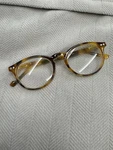 By Peeperspecs Brain Trust Round Reading Glasses Honey Tortoise +3.00. Fixed Price $25.00.