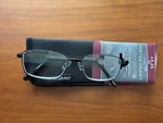 Foster Grant Titanium Reading Glasses +3.25 53 X 17 140 PD58.5MM Gunmetal. Fixed Price $19.50.
