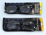 (2) Pairs Of Foster Grant 2.00 Black Frame Reading Glasses W/ Cases - New. Fixed Price $16.14.