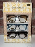 New Max Studio Premium 3-PACK Reading Glasses Readers +1.50 Authentic. Fixed Price $31.90.