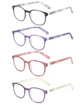 Jm Reading Glasses Set Of 4 Quality Spring Hinge Readers Women Fo.... Fixed Price $25.16.