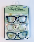 Marilyn Monroe 3 Pair Premium Reading Glasses +2.50 Readers New. Fixed Price $29.99.