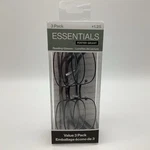 Foster Grant Men's Council Rectangular Reading Glasses +1.25 3 Pack. Fixed Price $10.95.