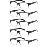 Norperwis Reading Glasses Pairs Quality Readers Medium, 5PCS - Black/clear. Fixed Price $20.41.