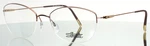 Silhouette 4552 75 6040 Brown Womens Semi Cat Eyeglasses 54-18-135 B:37. Fixed Price $164.99.