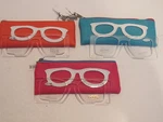 Set Of 3 Nys Readers Compact Reading Glasses Wearable Magnifying + Pouch. Fixed Price $6.99.