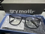 Gry Mattr Designer Readers Slate Grey Frame Witty Blue Light Blocking Eyewear. Fixed Price $17.22.