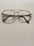 Vintage Mr Branded Silver Metal Aviator Flex Eye Glass Frames 56-16-145. Fixed Price $30.00.