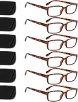 Kerecsen 6-PACK Reading Glasses Blue Light Blocking, Spring Hinge Readers, 1.25. Fixed Price $16.99.