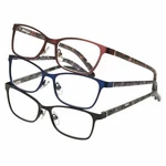 Design Optics Full Frame Metal Ladies Reading Glasses 3 Pack - +2.50 Addie. Fixed Price $13.75.