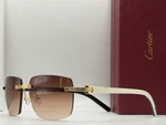 Cartier White Buffalo Horn Gradient Brown Men's Sunglasses Gold Frame CT0286O. Fixed Price $299.00.