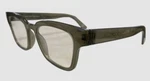 $50 The Book Club Unisex Gray Square Acrylic +0.0 Reading Glasses Size 50-20-145. Fixed Price $11.06.
