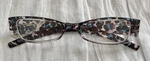 A.j. Morgan Women's Blue Brown Leopard Frame Reading Glasses +2.00 Lens. Fixed Price $8.95.