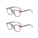 2 Pairs Womens Ladies Blue Light Blocking Reading Glasses Spring Hinge Readers. Fixed Price $16.99.